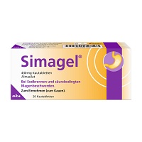 SIMAGEL Kautabletten - 20St - Saurer Magen