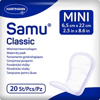 SAMU Wöchnerinnen Vorlagen Classic mini 6,5x22 cm - 20St