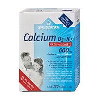 GESUNDFORM Calcium 600 D3+K1 Osteo Tabletten - 120St