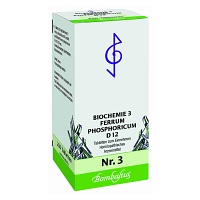 BIOCHEMIE 3 Ferrum phosphoricum D 12 Tabletten - 200St - Biochemie Bombastus