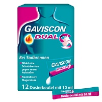 GAVISCON Dual 500mg/213mg/325mg Suspens.im Beutel - 12X10ml - Saurer Magen