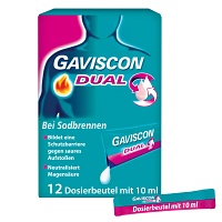 GAVISCON Dual 500mg/213mg/325mg Susp.z.Einn.Btl. - 12X10ml - Saurer Magen