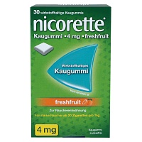 NICORETTE Kaugummi 4 mg freshfruit - 30St