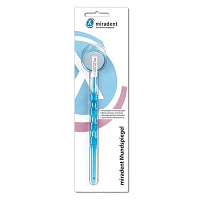MIRADENT Mundspiegel beschlagsfrei blau transp. - 1St