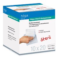 HÖGA-KOMPRESSEN 10x20 cm steril 8fach - 25X2St
