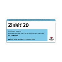 ZINKIT 20 überzogene Tabletten - 20St - Selen & Zink