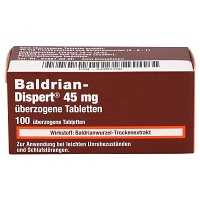 BALDRIAN DISPERT 45 mg überzogene Tabletten - 100St - Beruhigung & Schlafen