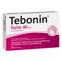 TEBONIN forte 40 mg Filmtabletten - 30St - Gedächtnisstärkung
