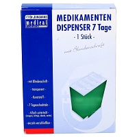 MEDIKAMENTENDISPENSER 7 Tage grün trans.Blind. - 1St