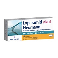 LOPERAMID akut Heumann Tabletten - 10St - Durchfallmittel
