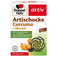 DOPPELHERZ Artischocke+Olivenöl+Curcuma Kapseln - 30St - Artischocken-Präparate