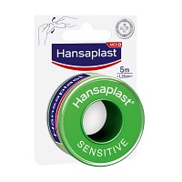 HANSAPLAST Fixierpfl.Sensitive 1,25 cmx5 m - 1St - Fixierpflaster