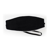 AUGENBINDE oval m.Gummiband schwarz - 1St