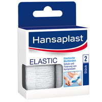 HANSAPLAST Mullbinde elastisch 6 cmx4 m - 2St