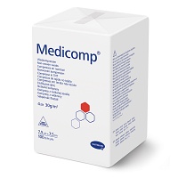 MEDICOMP Vlieskomp.unsteril 7,5x7,5 cm 4fach - 100St