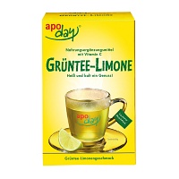 APODAY Limone Vitamin C+Grüntee-Extrakt Pulver - 10X10g - Vitamingetränke