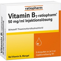 VITAMIN B1-RATIOPHARM 50 mg/ml Inj.Lsg.Ampullen - 5X2ml