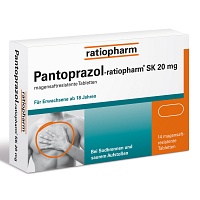PANTOPRAZOL-ratiopharm SK 20 mg magensaftres.Tabl. - 14St - Saurer Magen