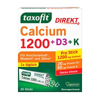 TAXOFIT Calcium 1200+D3+K Direkt Sticks - 20St