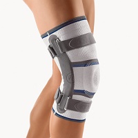 BORT Stabilo Kniebandage m.Gelenk Kinder silber - 1St