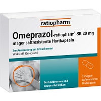 OMEPRAZOL-ratiopharm SK 20 mg magensaftr.Hartkaps. - 7St - Saurer Magen