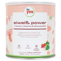 FOR YOU eiweiß power Erdbeere Pulver - 750g