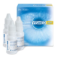 VISMED light Augentropfen - 3X15ml - Gegen trockene Augen