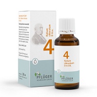 BIOCHEMIE Pflüger 4 Kalium chloratum D 6 Tropfen - 30ml - Biochemie Pflüger