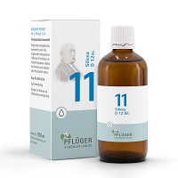 BIOCHEMIE Pflüger 11 Silicea D 12 Tropfen - 100ml - Biochemie Pflüger