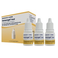 CORNEREGEL Fluid Augentropfen - 3X10ml - Gegen gereizte Augen