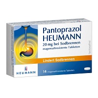 PANTOPRAZOL Heumann 20 mg b.Sodbrennen msr.Tabl. - 14St - Saurer Magen