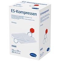 ES-KOMPRESSEN steril 7,5x7,5 cm 12fach Großpackung - 20X5St