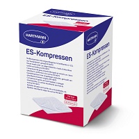 ES-KOMPRESSEN steril 7,5x7,5 cm 12fach Großpackung - 10X10St