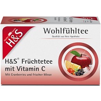 H&S Früchte mit Vitamin C Filterbeutel - 20X2.7g - Früchtetees