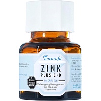 NATURAFIT Zink Plus C+D Kapseln - 40St