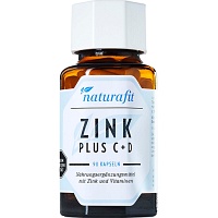NATURAFIT Zink Plus C+D Kapseln - 90St