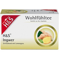 H&S Ingwer Filterbeutel - 20X2.0g - Heilkräutertees