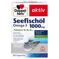 DOPPELHERZ Seefischöl Omega-3 1.000 mg+Fols.Kaps. - 60St - Omega-3-Fettsäuren