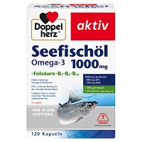 DOPPELHERZ Seefischöl Omega-3 1.000 mg+Fols.Kaps. - 120St - Omega-3-Fettsäuren