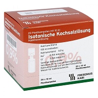 KOCHSALZLÖSUNG 0,9% Pl.Fresenius Injektionslsg. - 20X10ml