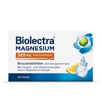 BIOLECTRA Magnesium 365 mg fortissimum Zitrone - 40St - Wadenkrämpfe