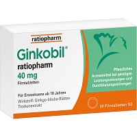 GINKOBIL-ratiopharm 40 mg Filmtabletten - 60St - Gedächtnisstärkung