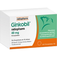 GINKOBIL-ratiopharm 40 mg Filmtabletten - 120St - Gedächtnisstärkung