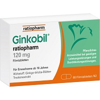 GINKOBIL-ratiopharm 120 mg Filmtabletten - 60St - Gedächtnisstärkung