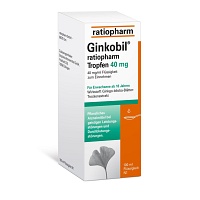GINKOBIL-ratiopharm Tropfen 40 mg - 100ml - Gedächtnisstärkung