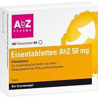 EISENTABLETTEN AbZ 50 mg Filmtabletten - 100St - Eisen