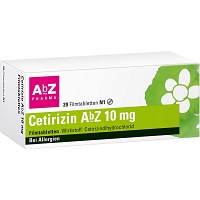 CETIRIZIN AbZ 10 mg Filmtabletten - 20St - Allergie allgemein
