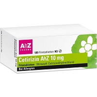 CETIRIZIN AbZ 10 mg Filmtabletten - 100St - Allergie allgemein