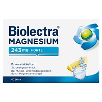 BIOLECTRA Magnesium 243 mg forte Zitrone Br.-Tabl. - 60St - Wadenkrämpfe