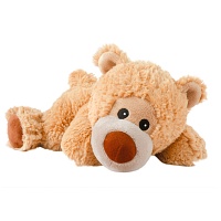 WÄRME STOFFTIER Bär William liegend hellbraun - 1St - Geschenke für Kinder
